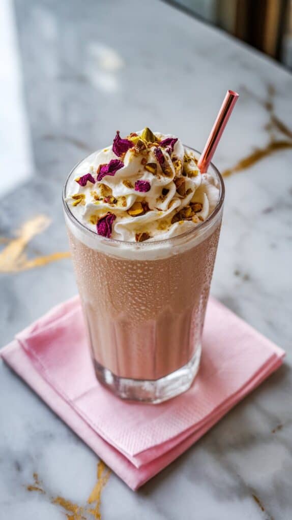 Rose Cardamom Frappe