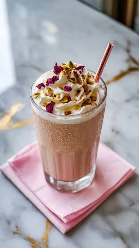 Rose Cardamom Frappe