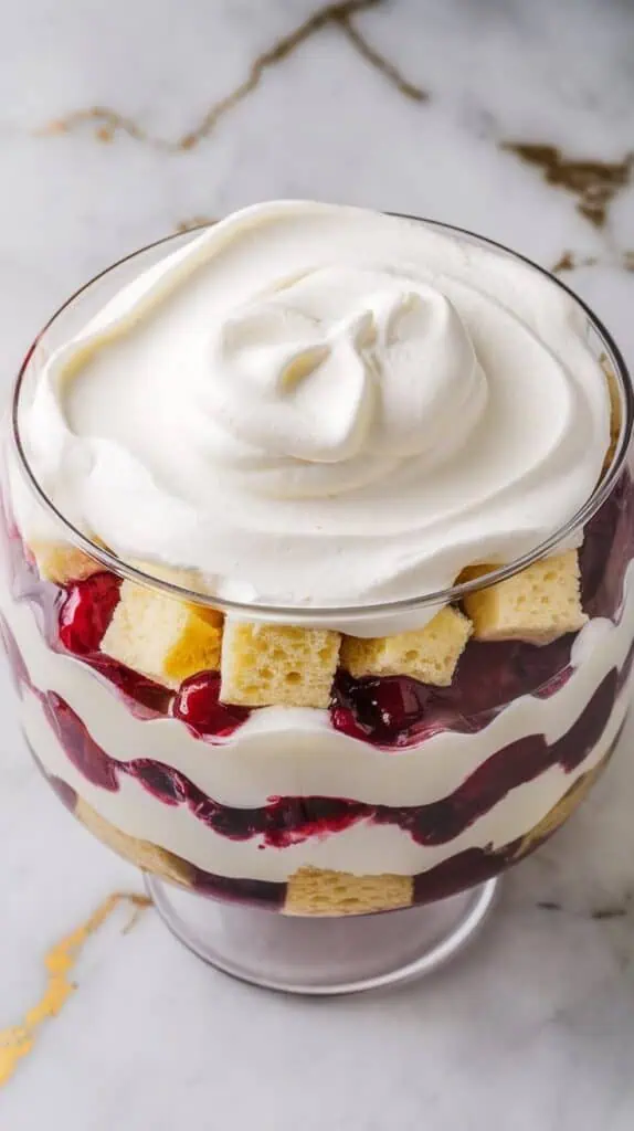 Cherry Almond Amaretto Trifle