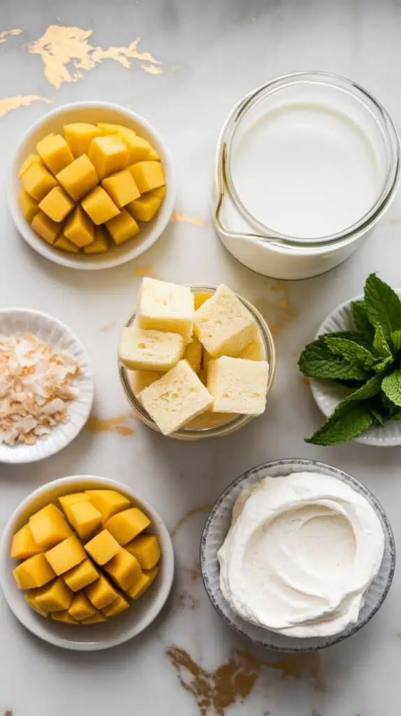 Tropical Mango Coconut Trifle