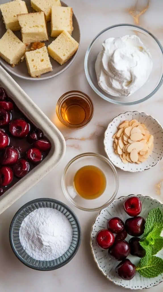 Cherry Almond Amaretto Trifle