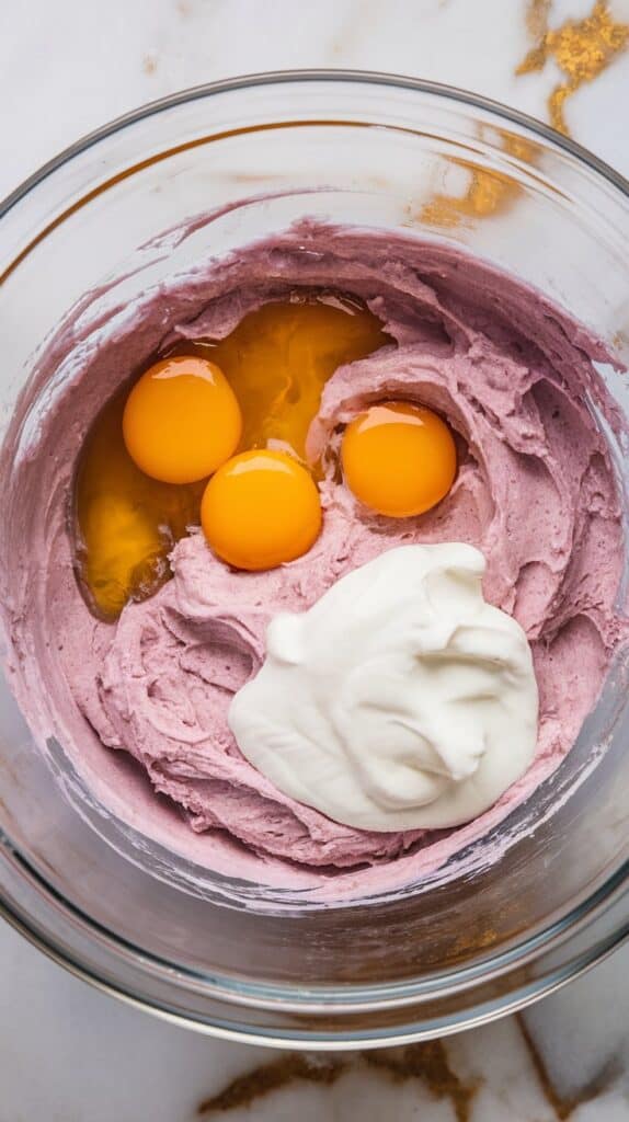 Ube Buttercream Frosted Cupcakes