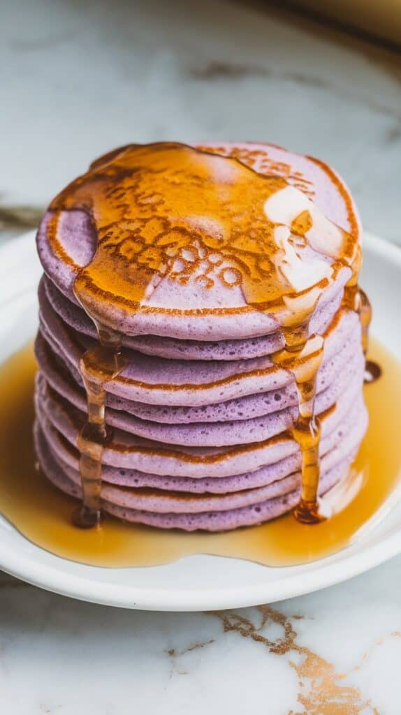 Ube Mochi Pancakes
