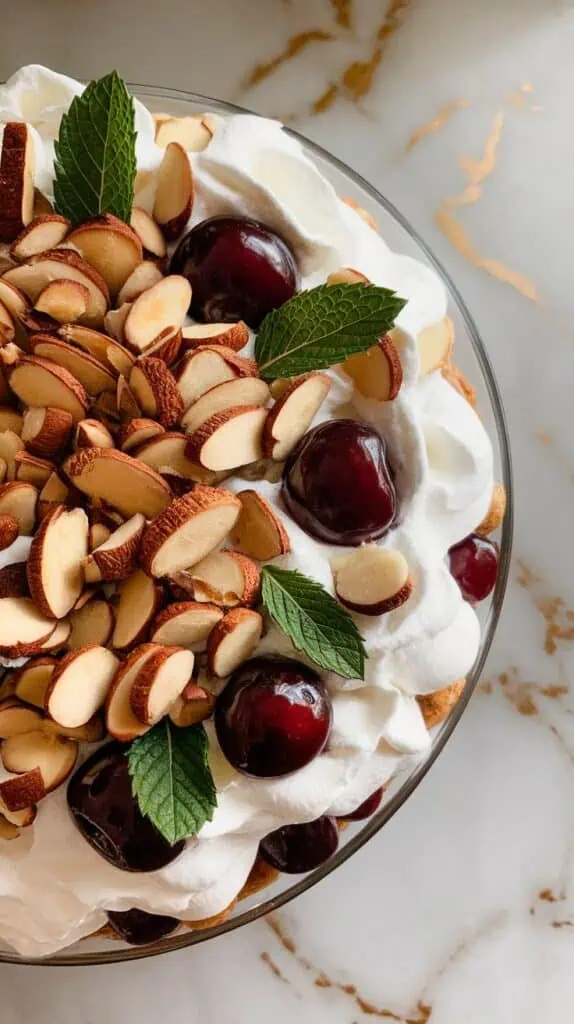 Cherry Almond Amaretto Trifle