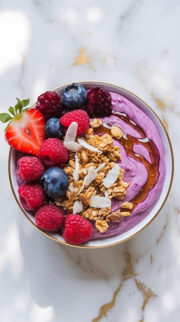 Beet Berry Yogurt Bowl