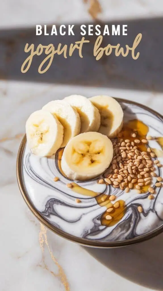 Black Sesame Yogurt Bowl
