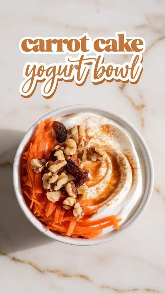 Carrot Cake Yogurt Bowl