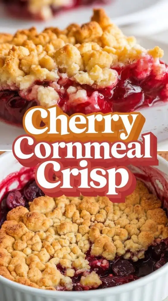 Cherry Cornmeal Crisp