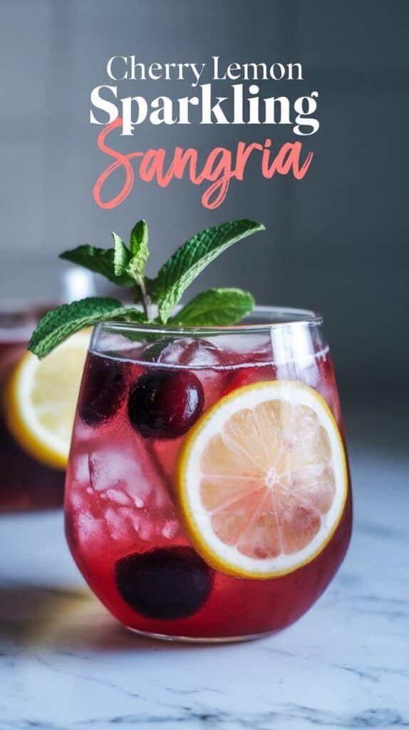 Cherry Lemon Sparkling Sangria 