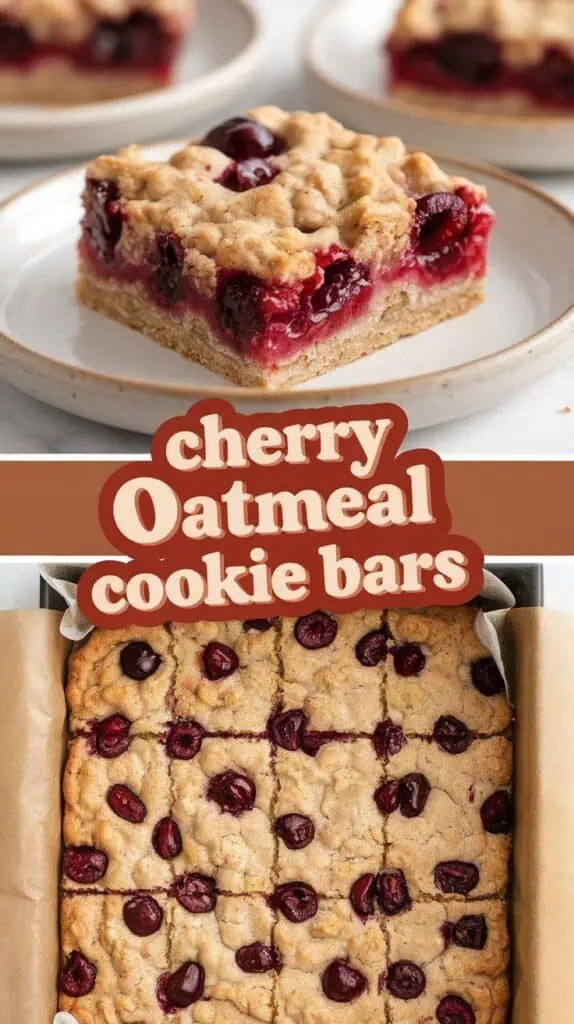 Cherry Oatmeal Cookie Bars