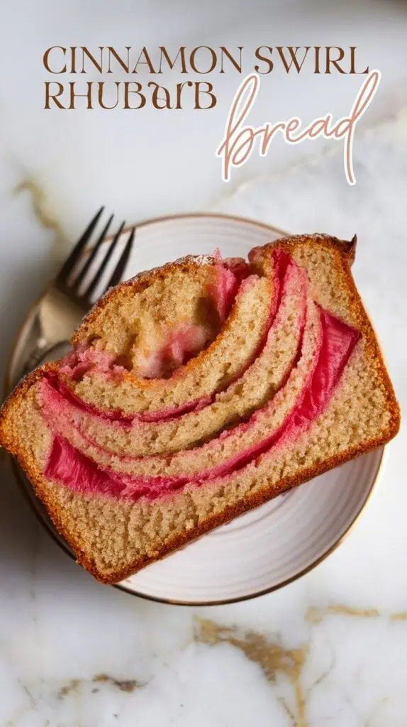 Cinnamon Swirl Rhubarb Bread