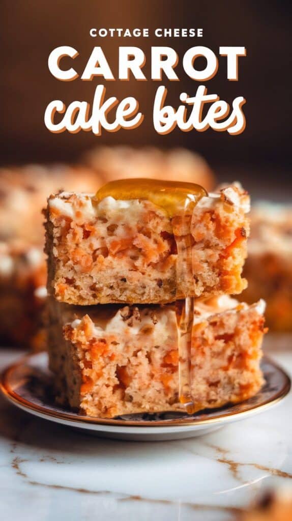 Cottage Cheese Carrot Cake Bites