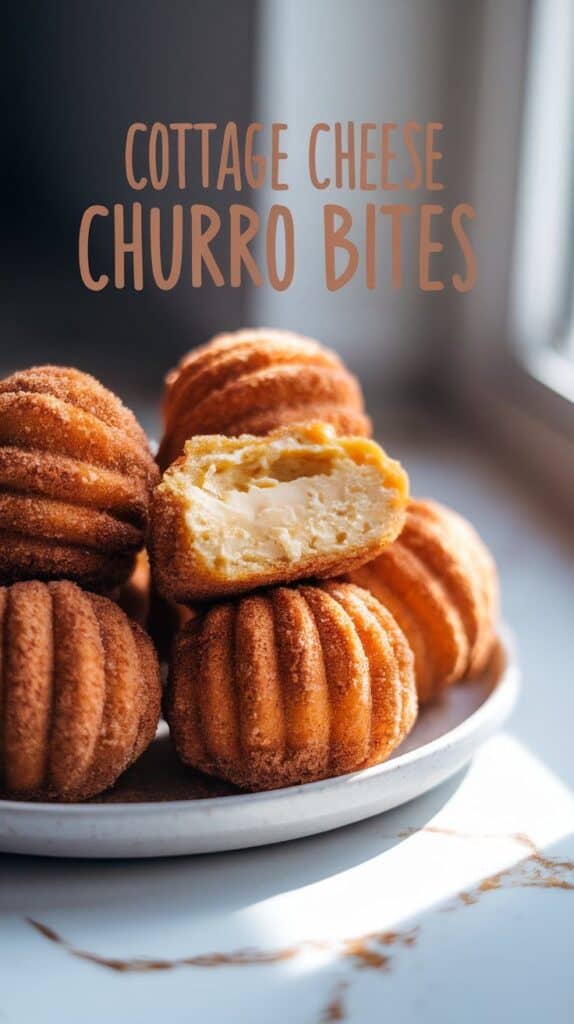 Cottage Cheese Churro Bites