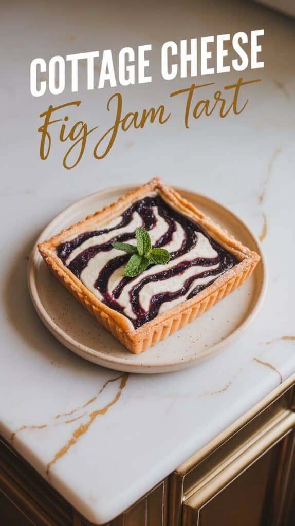 Cottage Cheese Fig Jam Tart