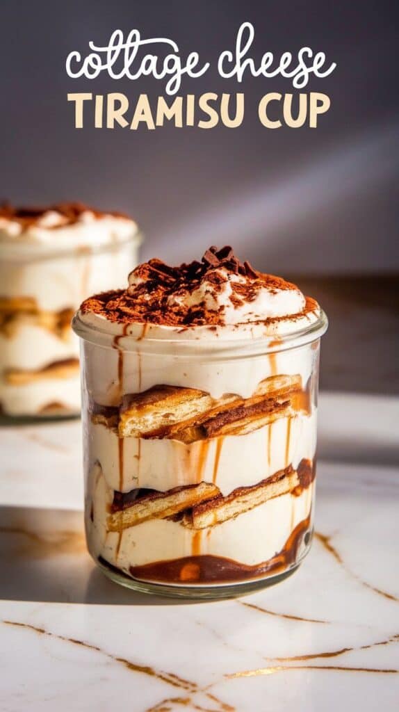 Cottage Cheese Tiramisu Cups