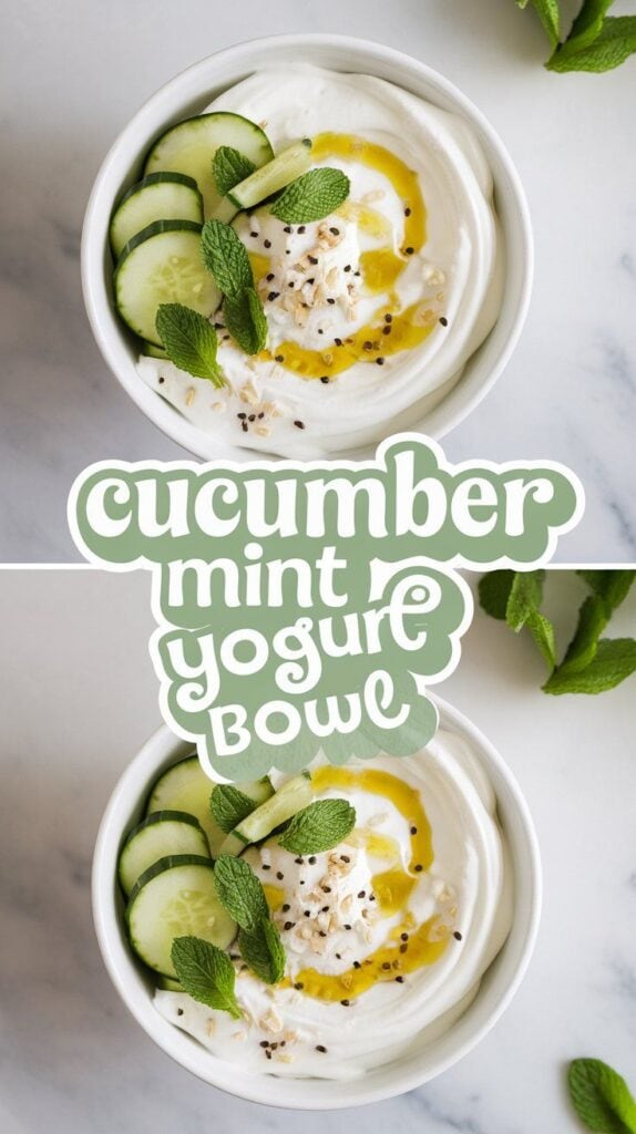 Cucumber Mint Yogurt Bowl 