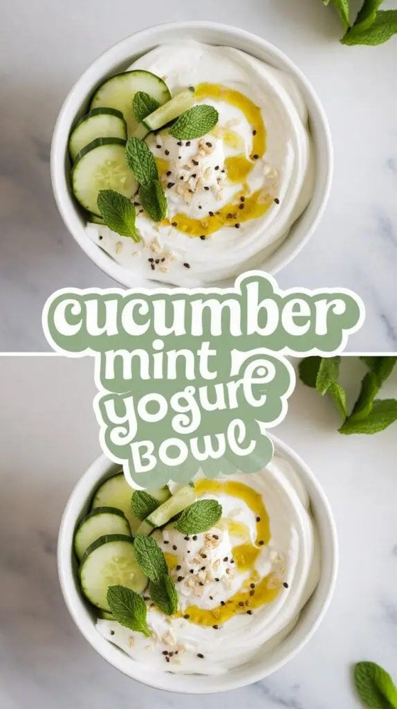 Cucumber Mint Yogurt Bowl 