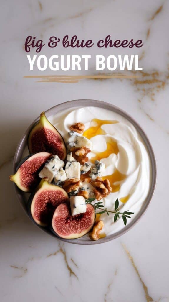 Fig Blue Cheese Yogurt Bowl