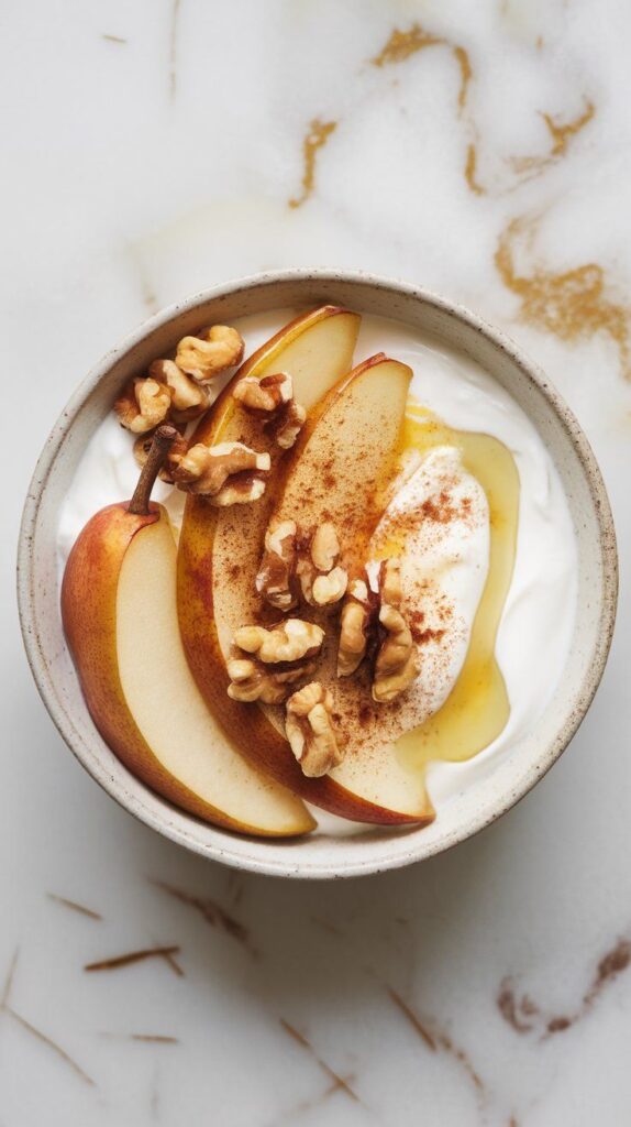 Ginger Pear Yogurt Bowl