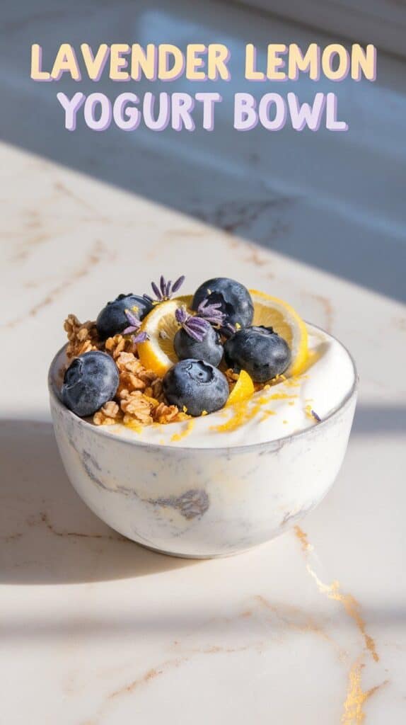 Lavender Lemon Yogurt Bowl