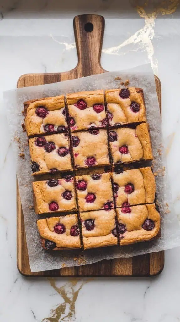 Mulberry Brown Butter Blondies 