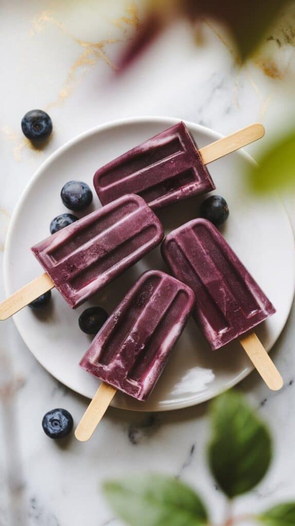 Mulberry Honey Popsicles
