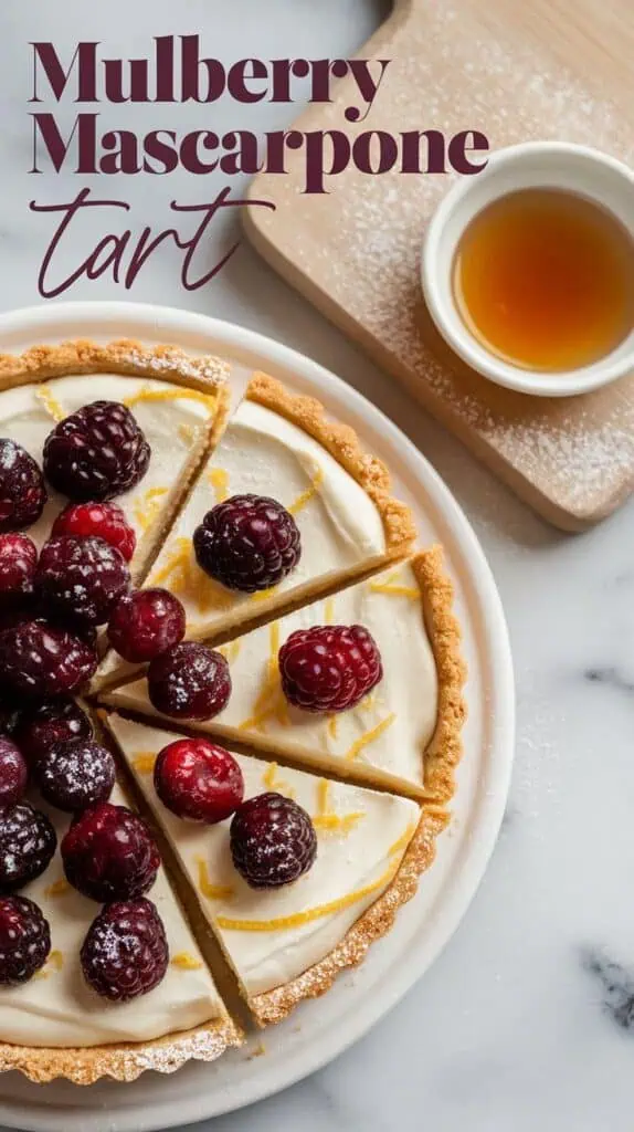 Mulberry Mascarpone Tart