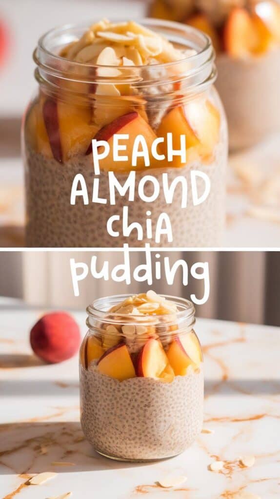 Peach Almond Chia Pudding