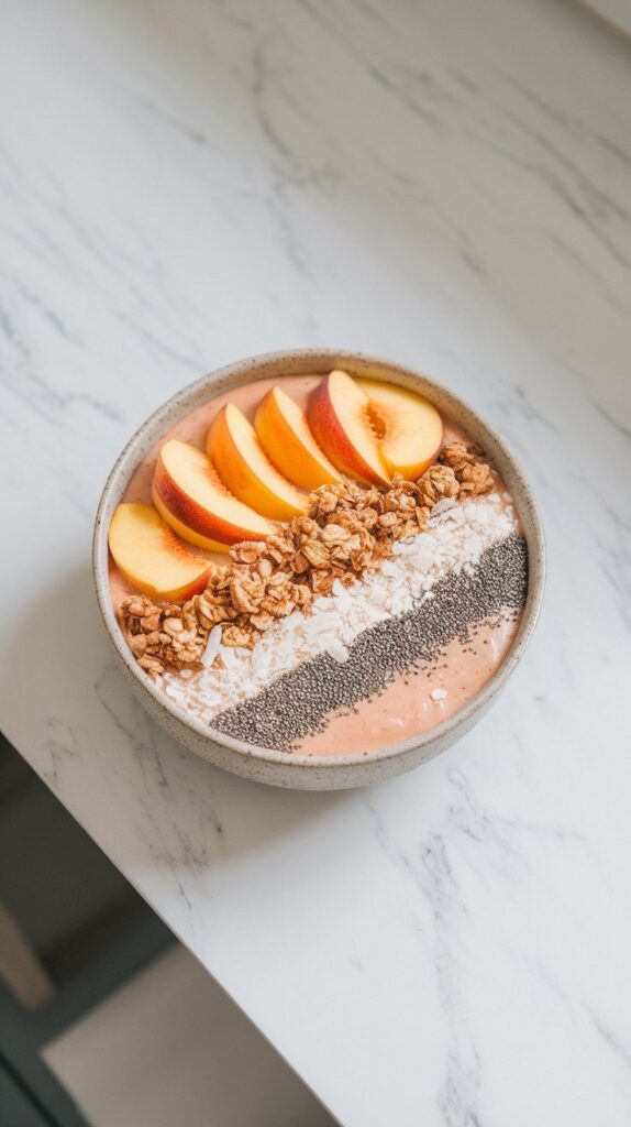 Peach Mango Smoothie Bowl