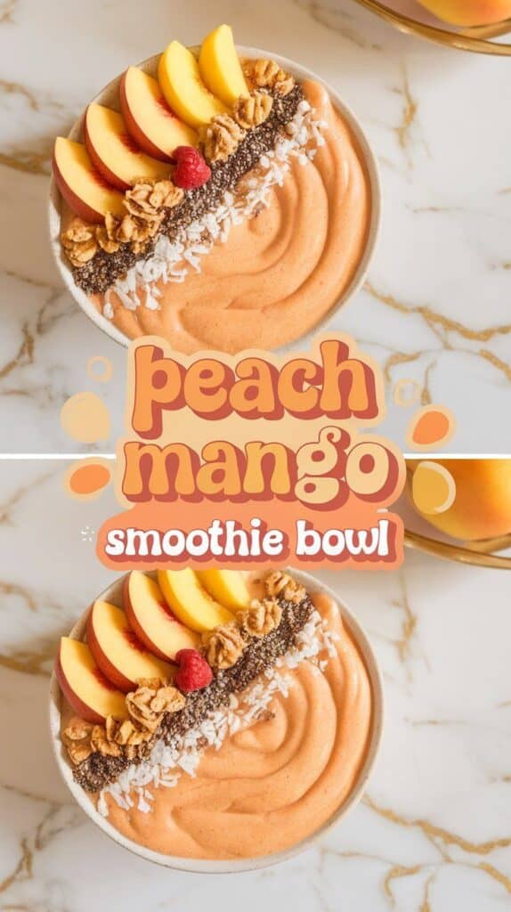 Peach Mango Smoothie Bowl