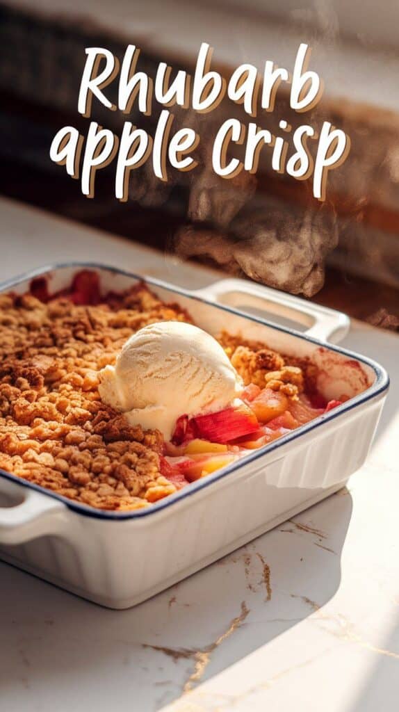 Rhubarb Apple Crisp