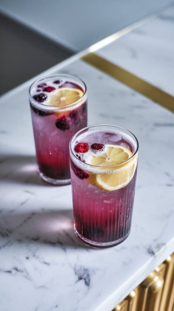 Sparkling Mulberry Lemonade