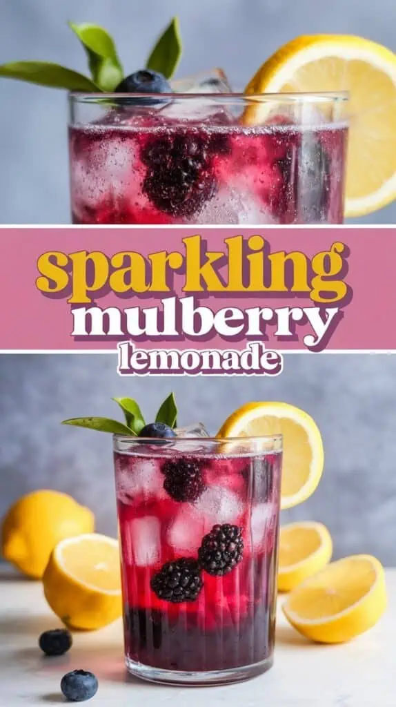 Sparkling Mulberry Lemonade