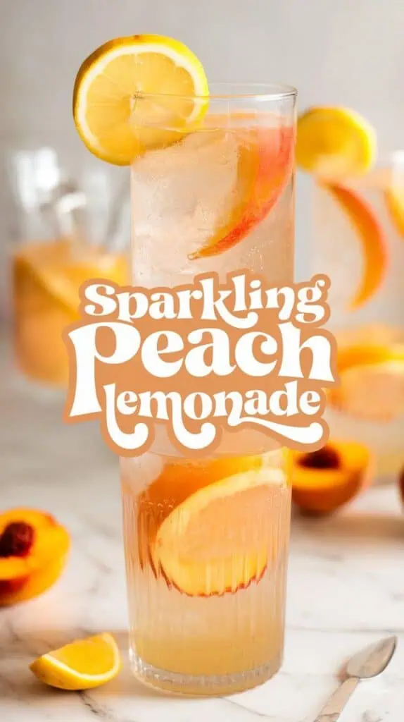 Sparkling Peach Lemonade