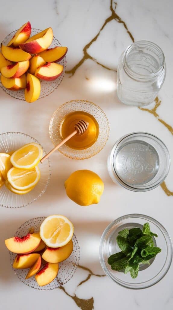 Sparkling Peach Lemonade