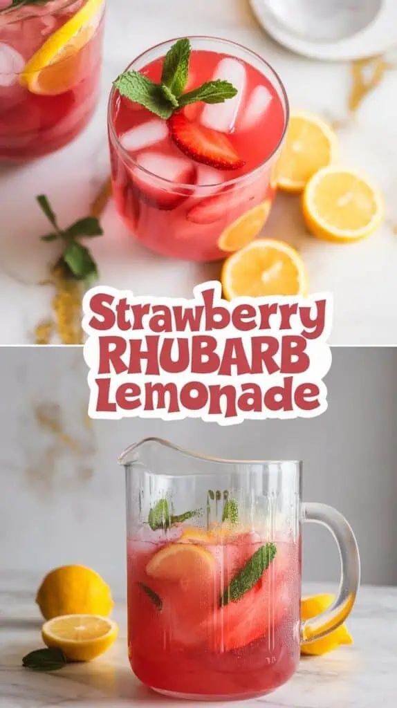 Strawberry Rhubarb Lemonade