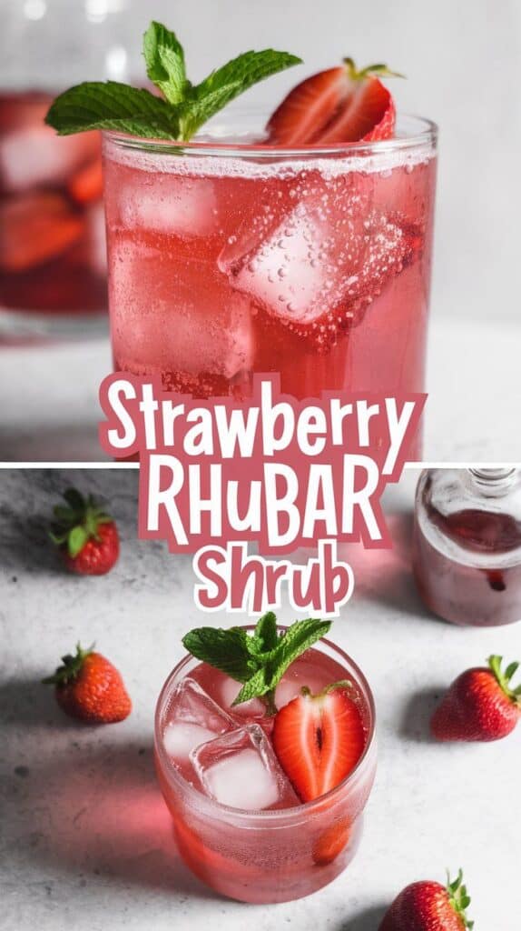 Strawberry Rhubarb Shrub