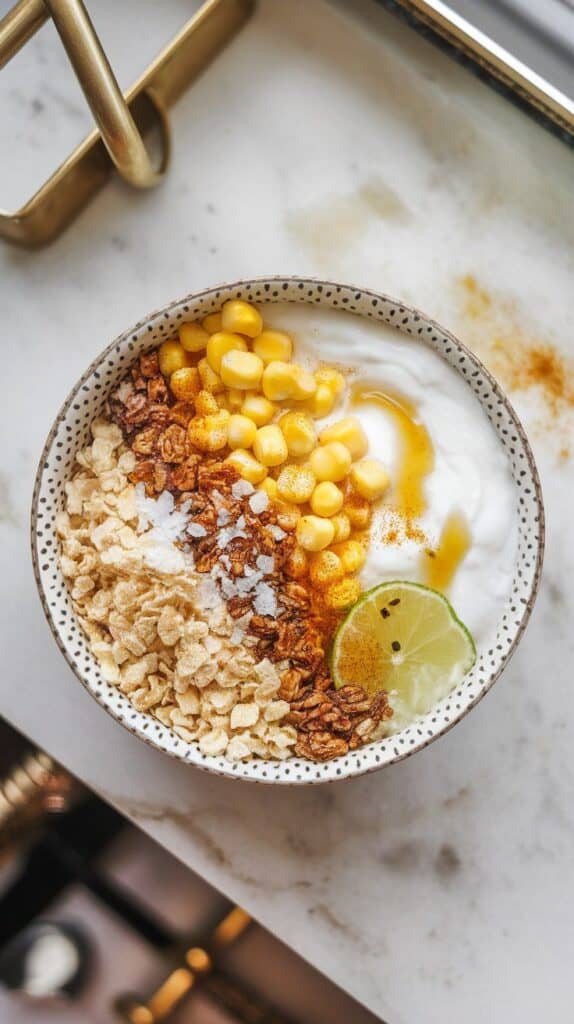 Sweet Corn Yogurt Bowl