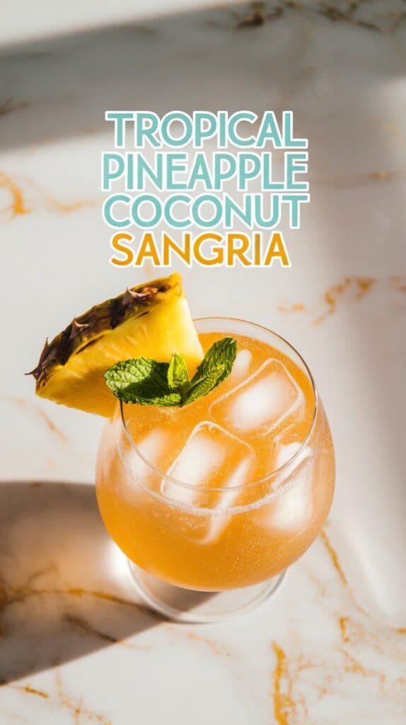 Tropical Pineapple Coconut Sangria