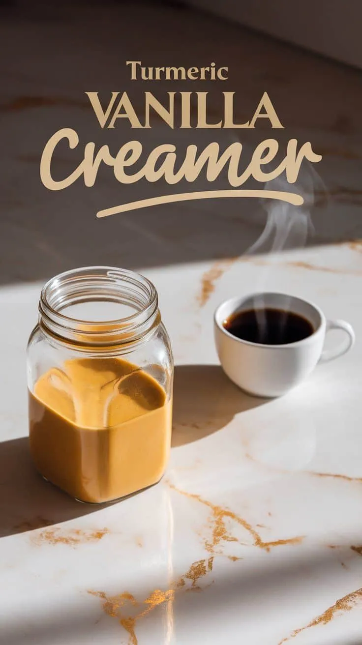 Turmeric Vanilla Creamer – Earthy, Sweet, and Soothing
