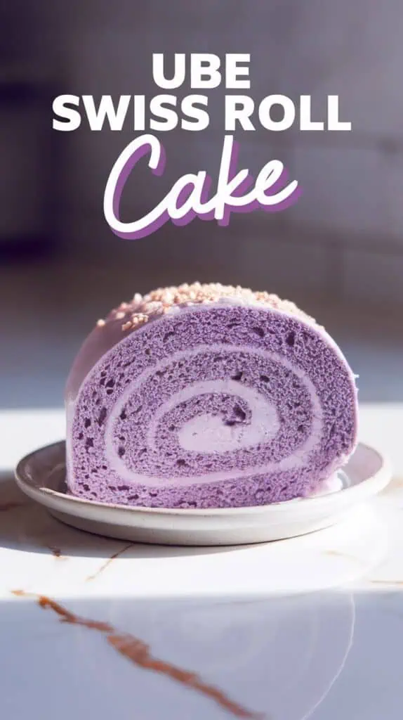 Ube Swiss Roll Cake