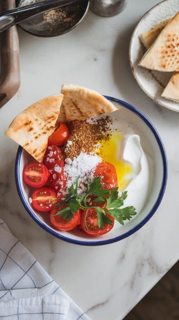 Za’atar Tomato Yogurt Bowl