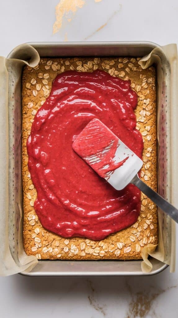 Rhubarb Oatmeal Cookie Bars