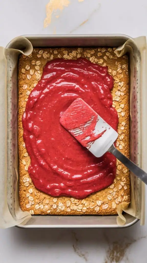 Rhubarb Oatmeal Cookie Bars