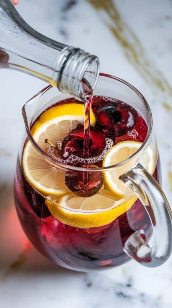 Cherry Lemon Sparkling Sangria