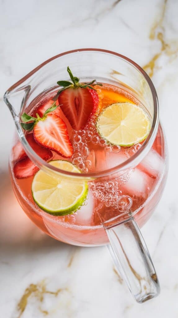 Rosé Strawberry Lime Sangria