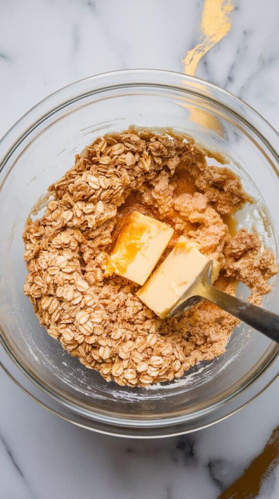 Rhubarb Oatmeal Cookie Bars