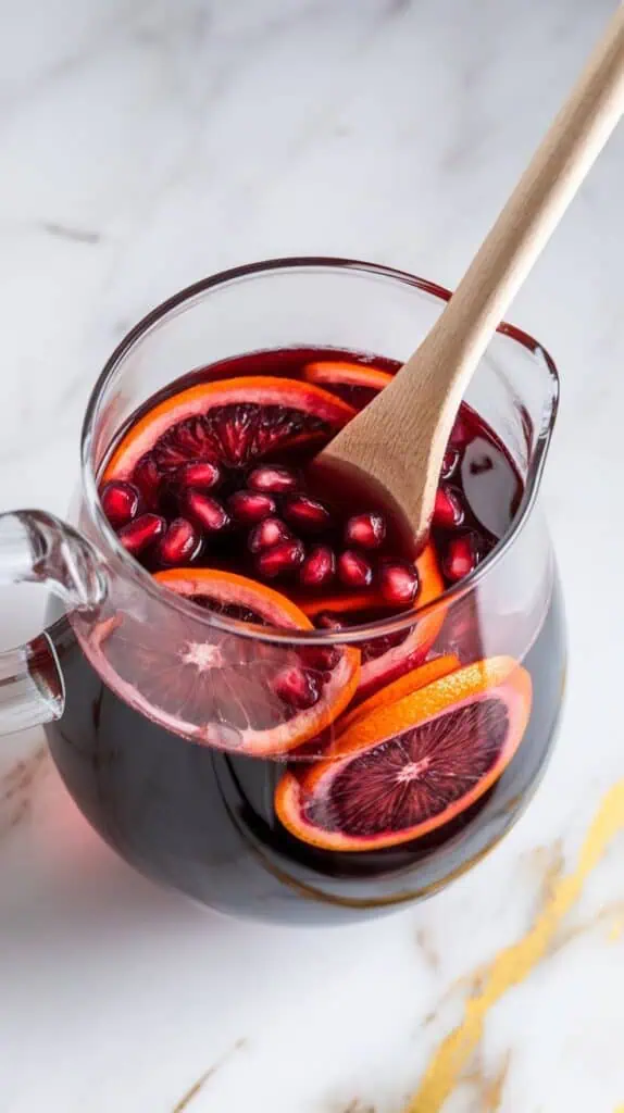 Blood Orange Pomegranate Sangria