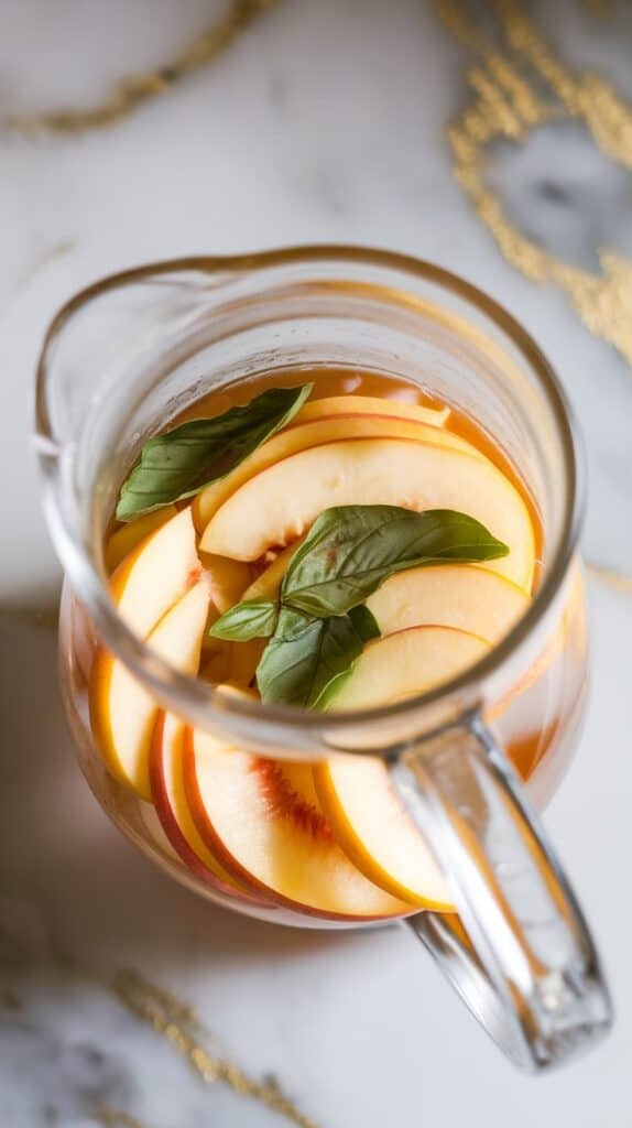 White Peach Basil Sangria