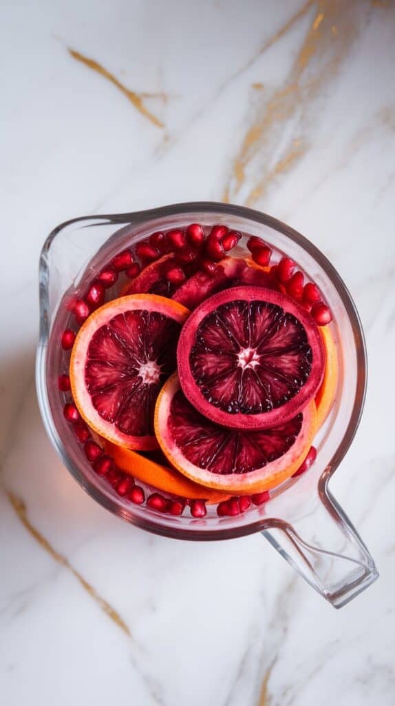 Blood Orange Pomegranate Sangria